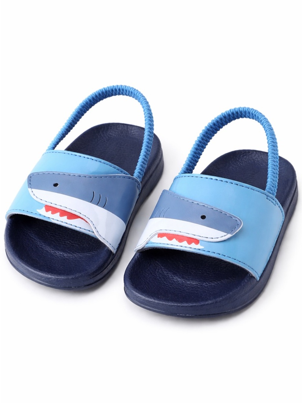 Shark sandals, toddler size 5/6